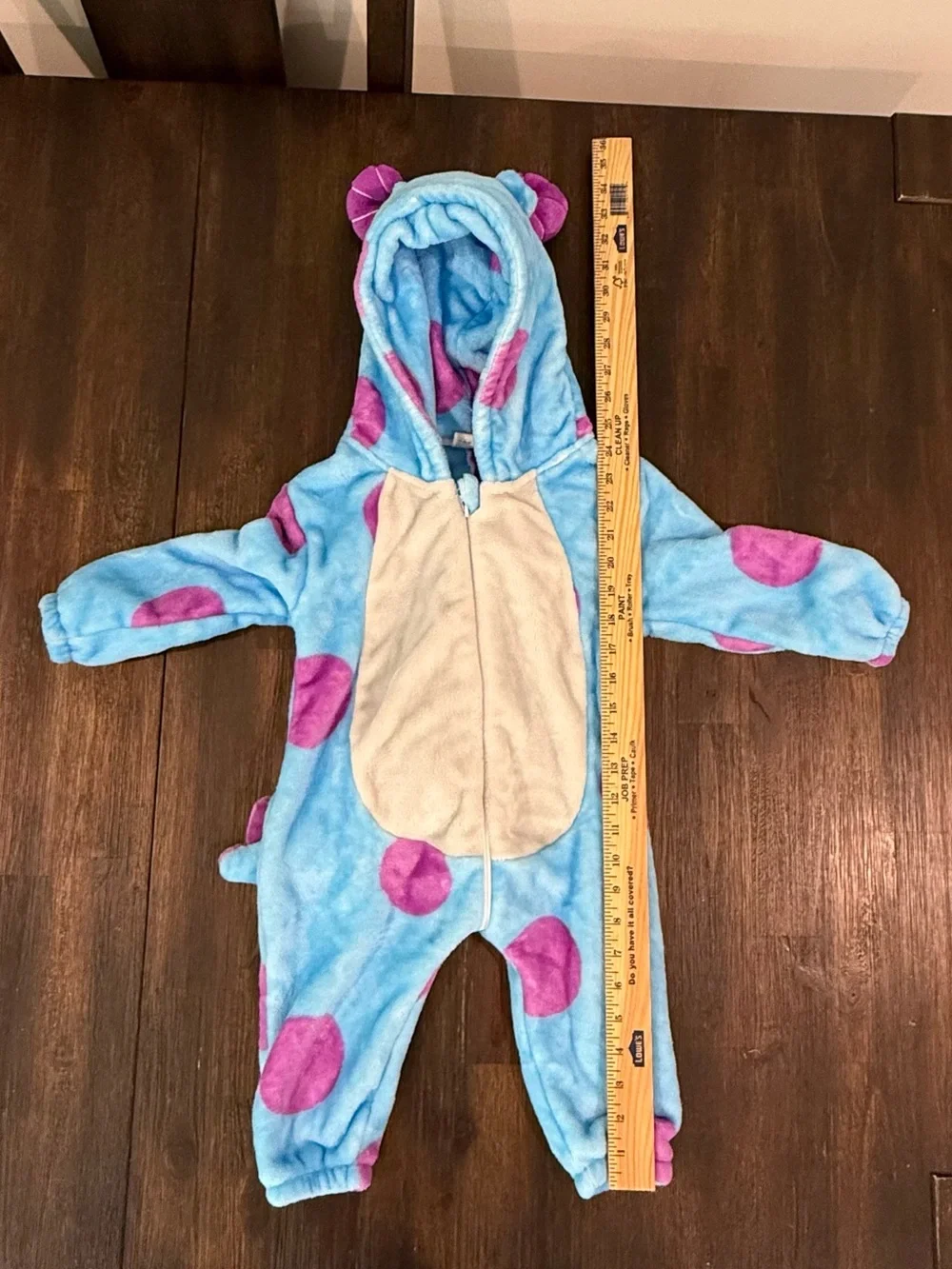 Sully Monsters Inc Baby Costume Size 6-12 months